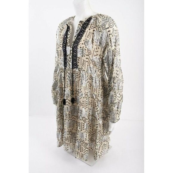 Zara Womens Mini Tunic Dress XS Multi-Color L/S - Picture 4 of 7